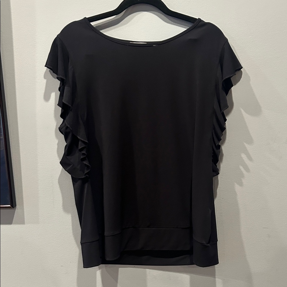 Brooks Brothers Ruffle Sleeve Blouse